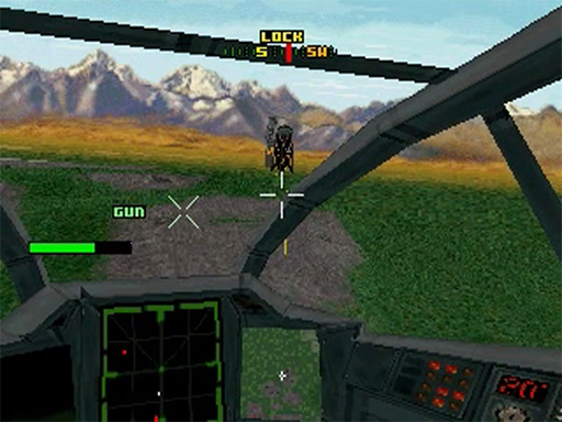 Thunder Strike 2 title screen for Sega Saturn